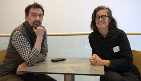 Frederik Fuuja Larsen (on the left) is an archaeologist, and Bianca Perren is a paleoclimatologist. Together they are trying to solve the mystery of what happened to the people of Wandel Dal. Photo: Arctic Hub