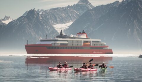 The 100pax Greenland Explorer designed by KNUD E. HANSEN will attempt to make cruise ship visits mutually beneficial for