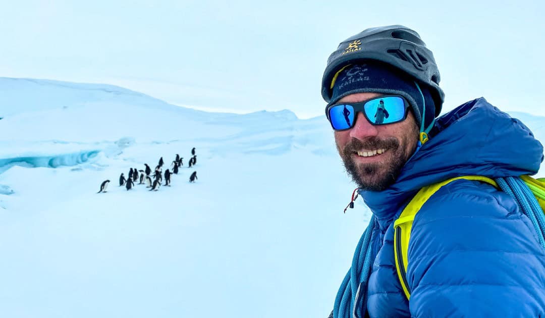 This year, Aleš Česen is going back for his sixth season in Antarctica and the otherworldly continues to fascinate him. Photo: Courtesy of Aleš Česen