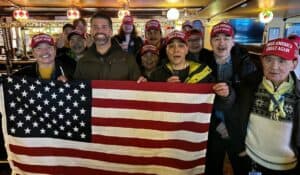 The pub Daddy's is known locally in Nuuk as a place where Danish people often go. But while Trump Jr. was there that did not seem to be the case. Photo: Donald Trump Jr. on X