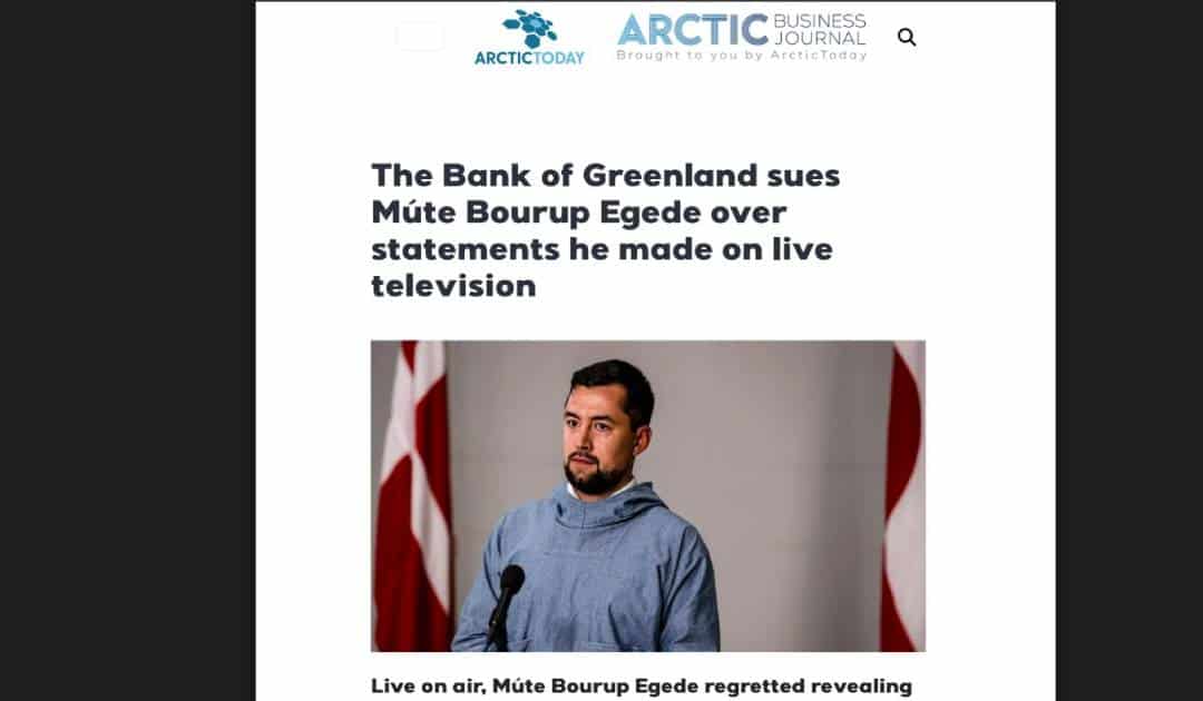 WARNING: The above article is fake. It was made to look like it belonged on the news website Arctic Today but was, in fact, made by a fraudster. Photo: Screenshot provided by Signe Ravn-Højgaard